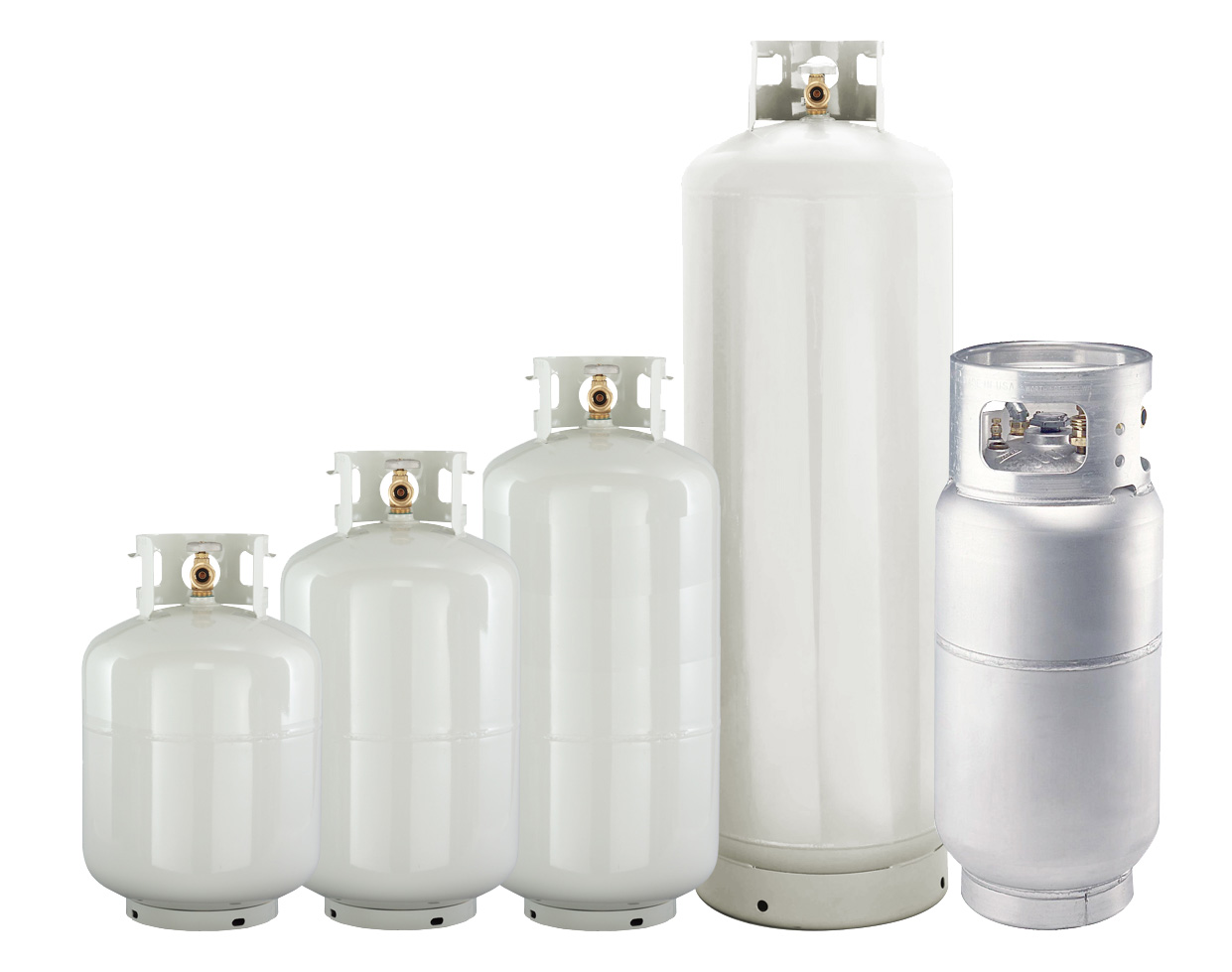 The most common tank is a 20 lb cylinder (sometimes referred to as a 5. Wil...