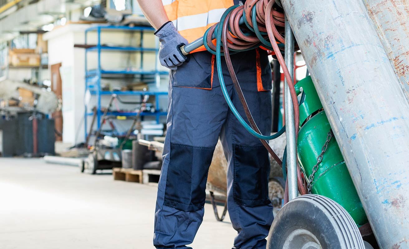 Propane Tank being delivered