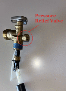 Propane tank pressure release valve